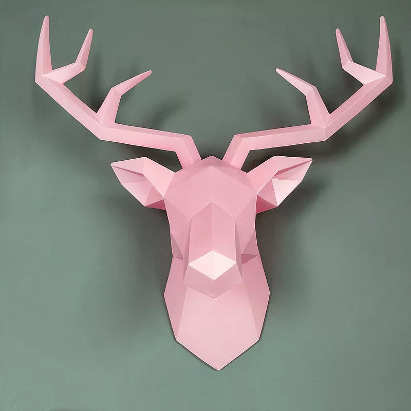 Deer Wall Sculpture <br/> Origami Wall Decor