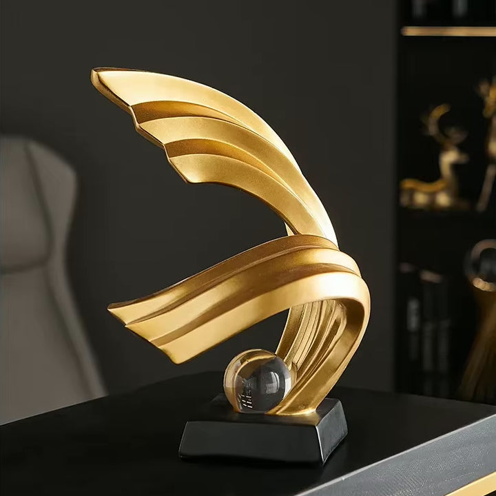 Golden Fire Statue