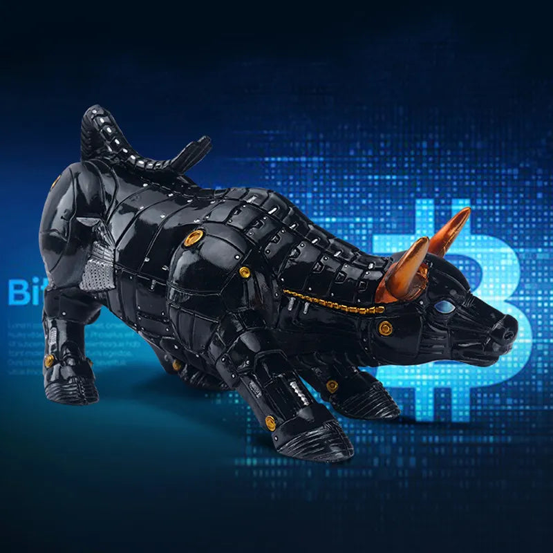 Crypto Bull Statue