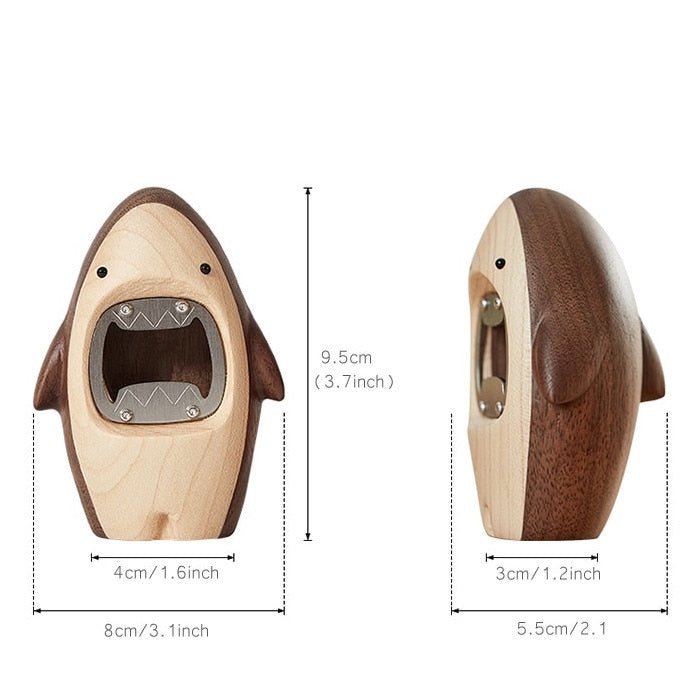 Wooden Shark Bottle Opener