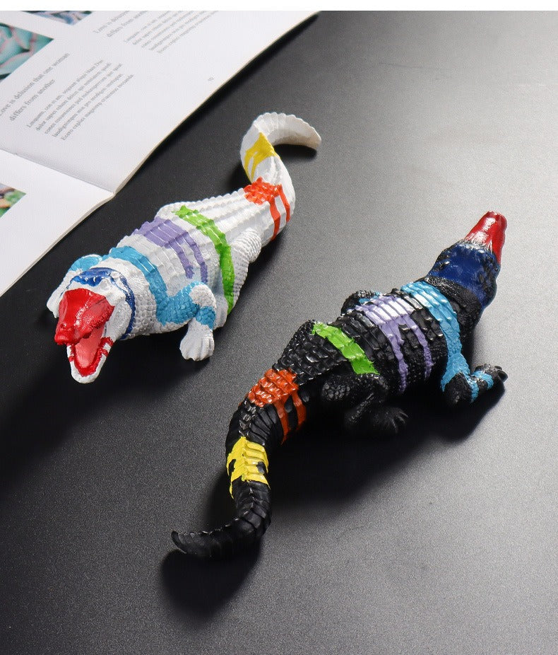 Crocodile Statue, Resin, Pop Art, 9 cm