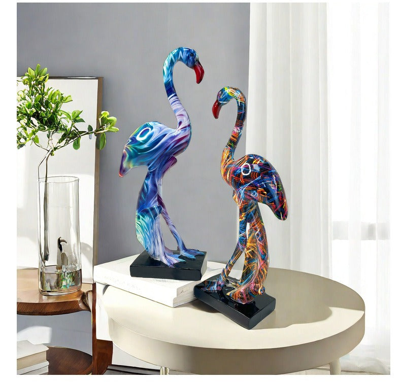 Pink Flamingo Sculpture, Laser, 35 cm
