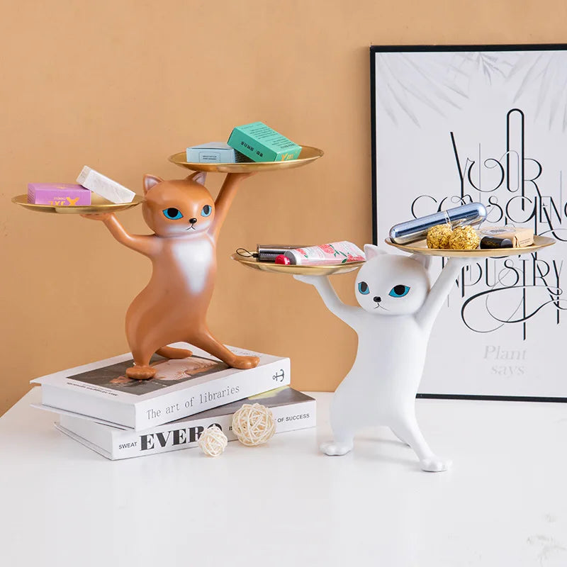 Whisker Butler™ Cat Tray Sculpture