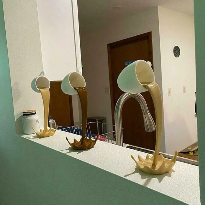 Perky Splash Coffee Sculpture