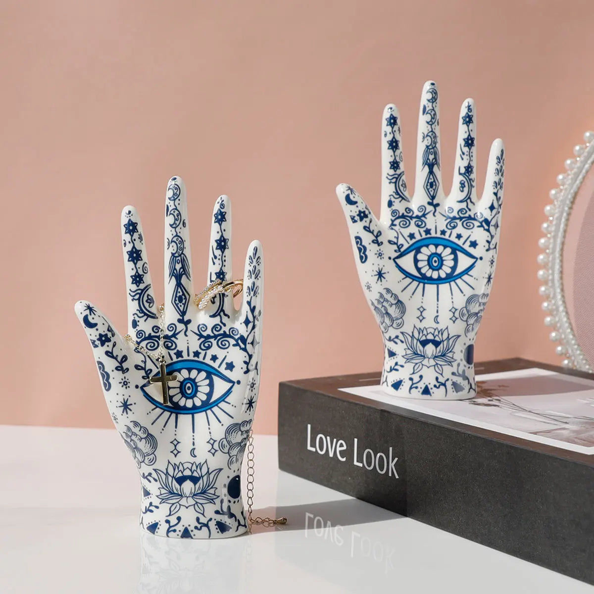 All-Seeing Eye Hand™ Ceramic Jewelry Stand