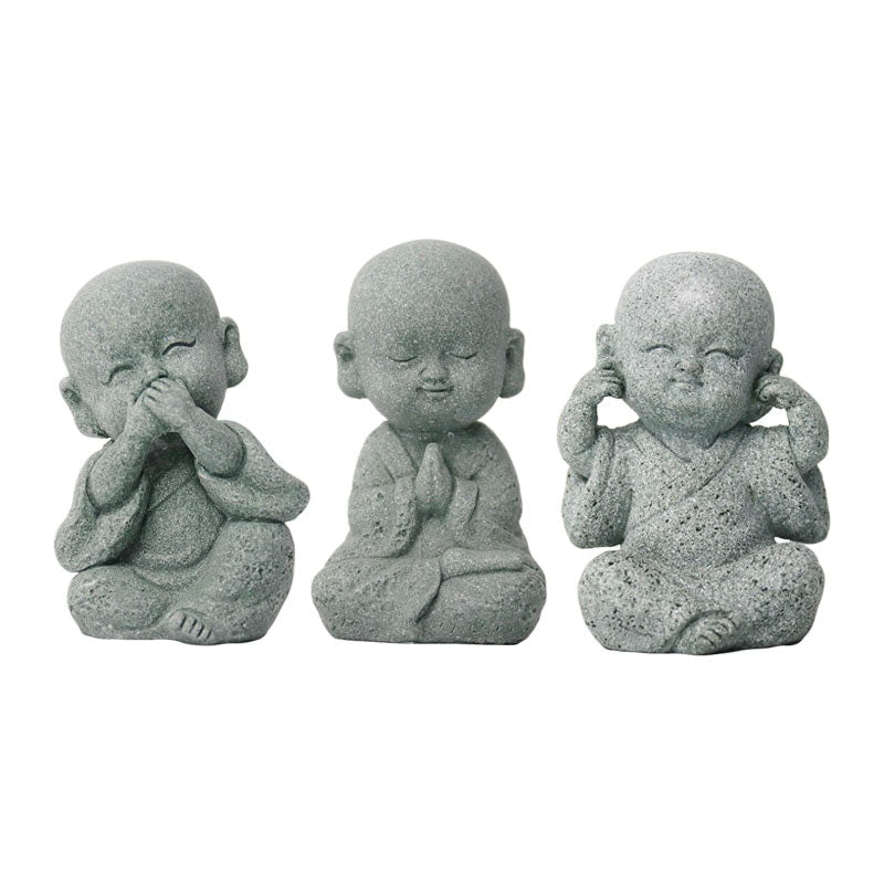 Modern Sculpture <br/> 3 Wisdom Buddhas