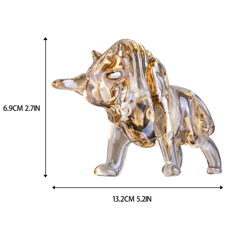 Crystal Bull Figurine