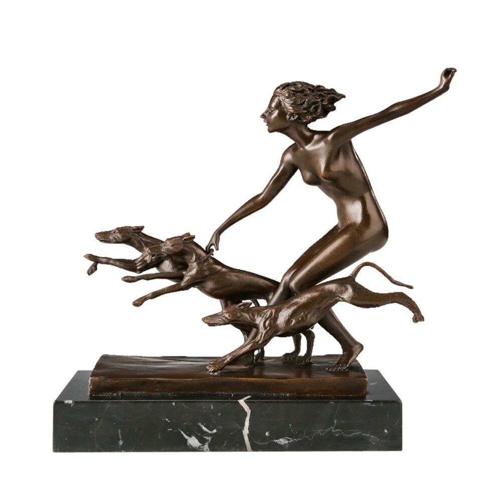 Bronze Diana the Huntress Statue