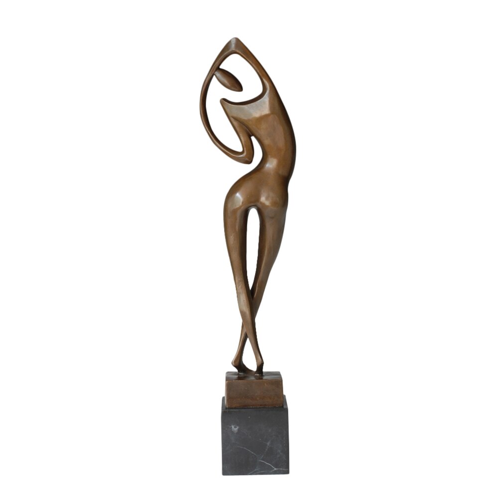 Bronze Sculpture <br/> Woman Statue 53 cm