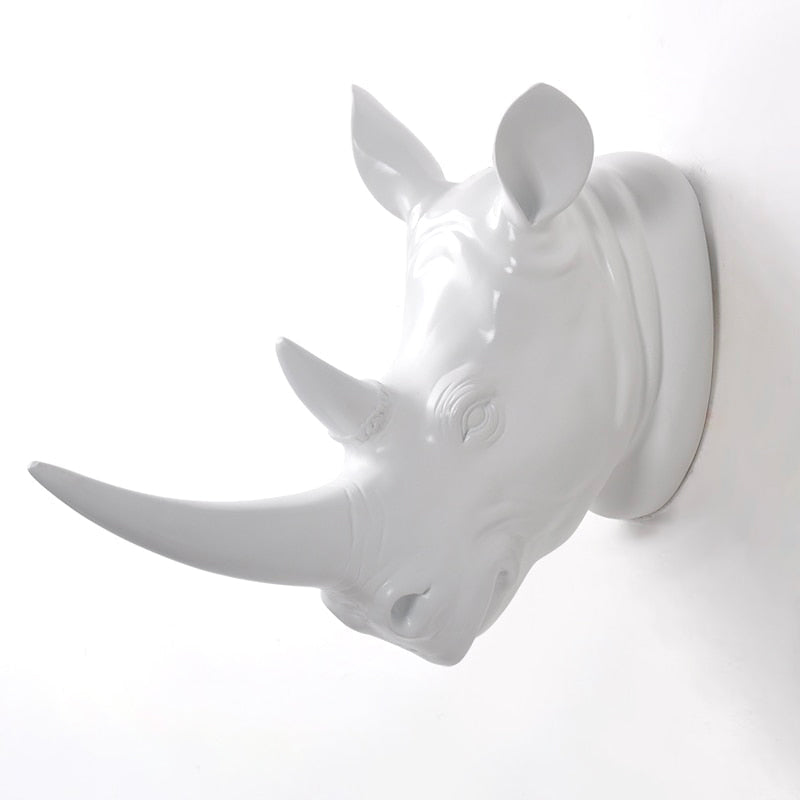 Rhinoceros Wall Sculpture <br/> Dining Room Wall Decor