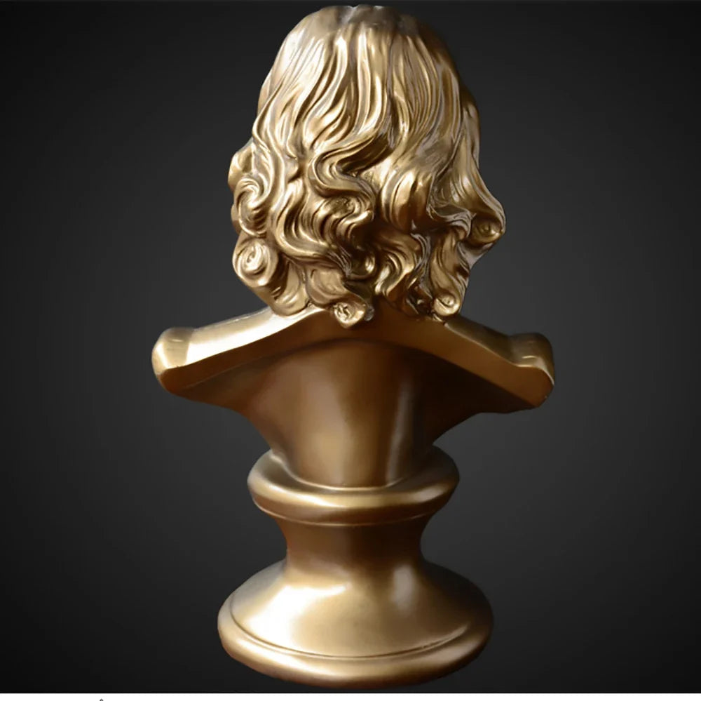 Gold Mozart Bust 30 cm