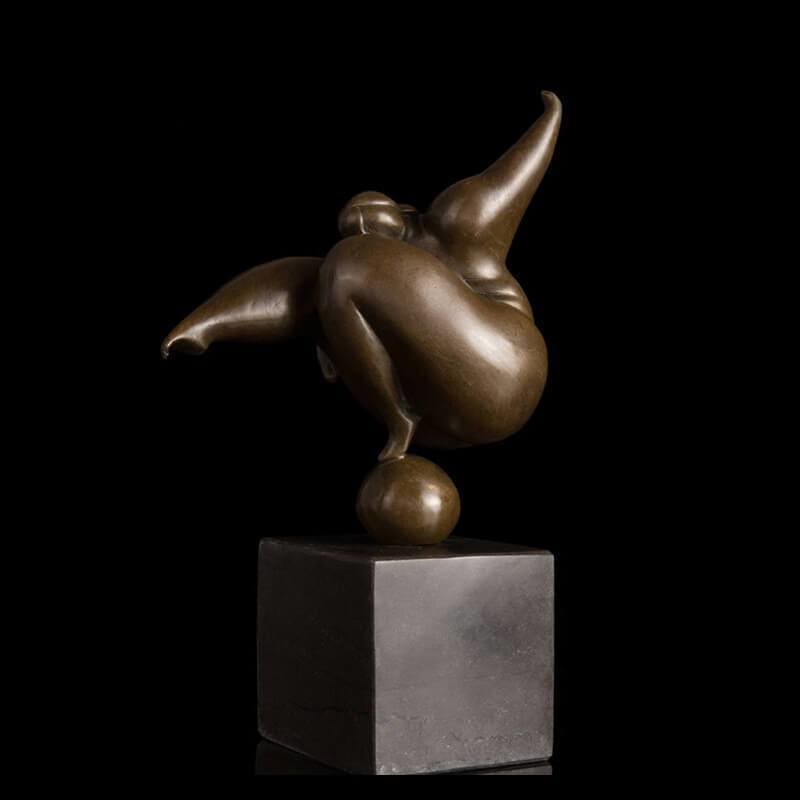 Bronze Statue, Replica of Botero Sculpture, 27 cm