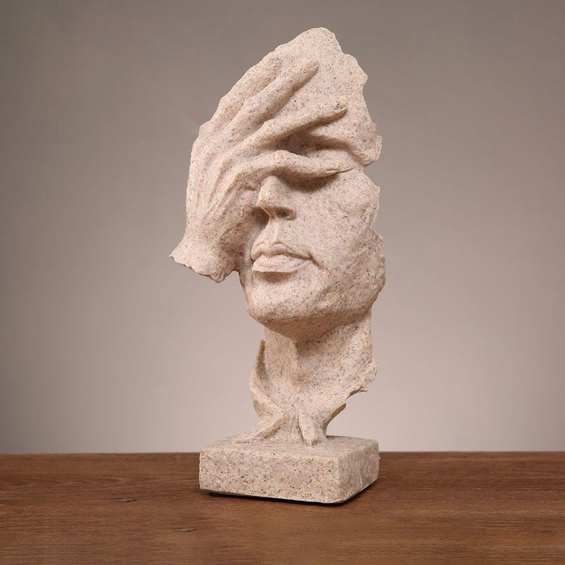 Man Statue <br/> Contemporary Face Sculpture