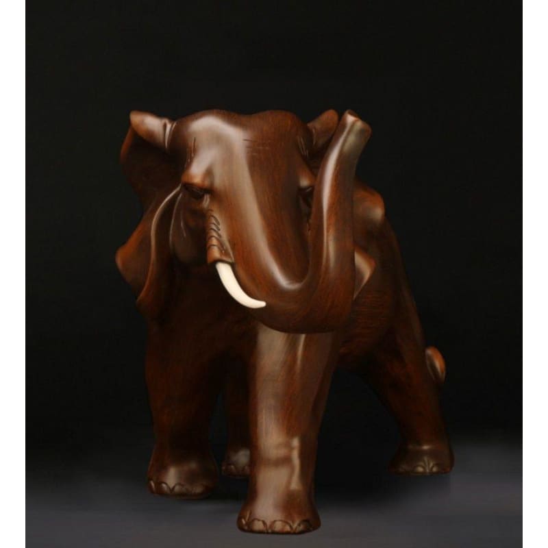 Elephant Statue <br/> Wood 15 cm