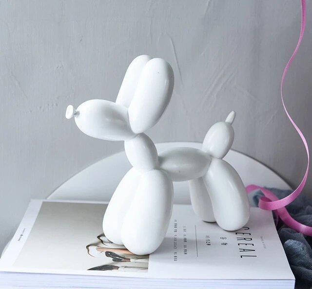White Gold Ballon Dog