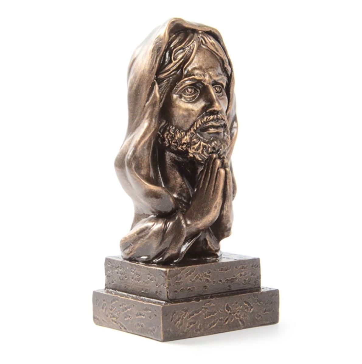 Jesus Christ Bust, Bronze Effect, 14 cm