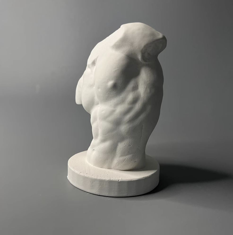 Male Torso Bust Statue 13 cm