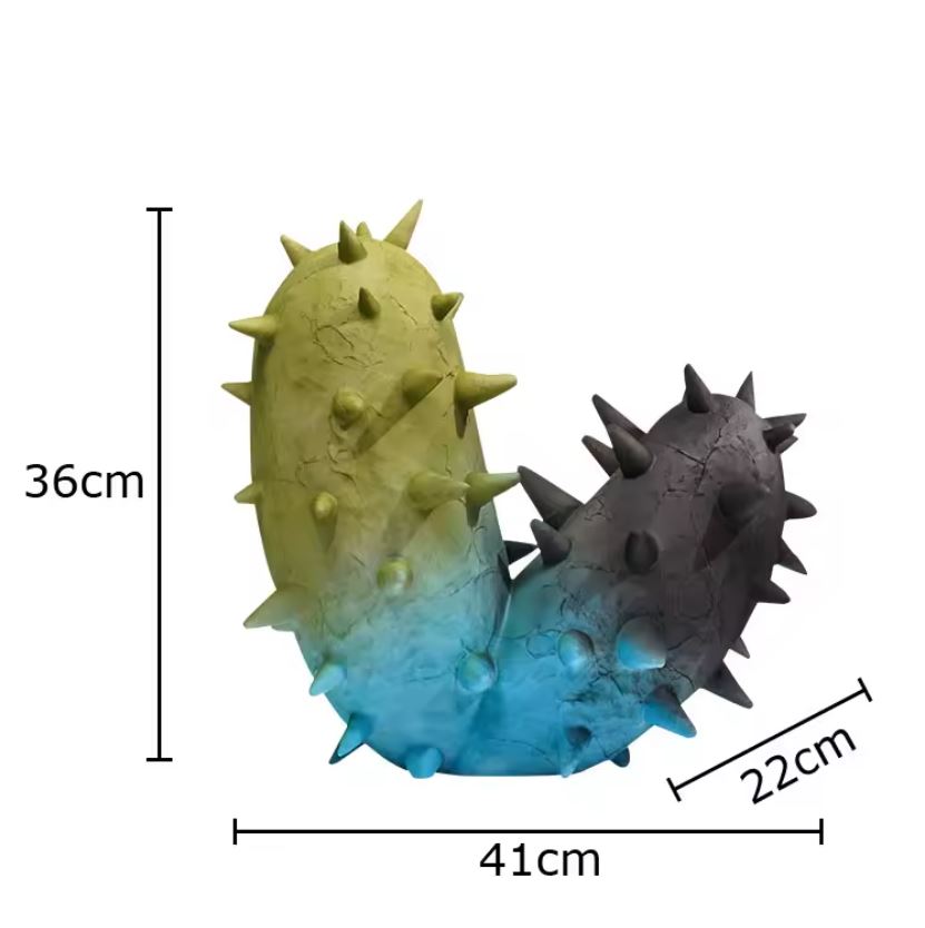Design Cactus Sculpture in Resin 36 cm
