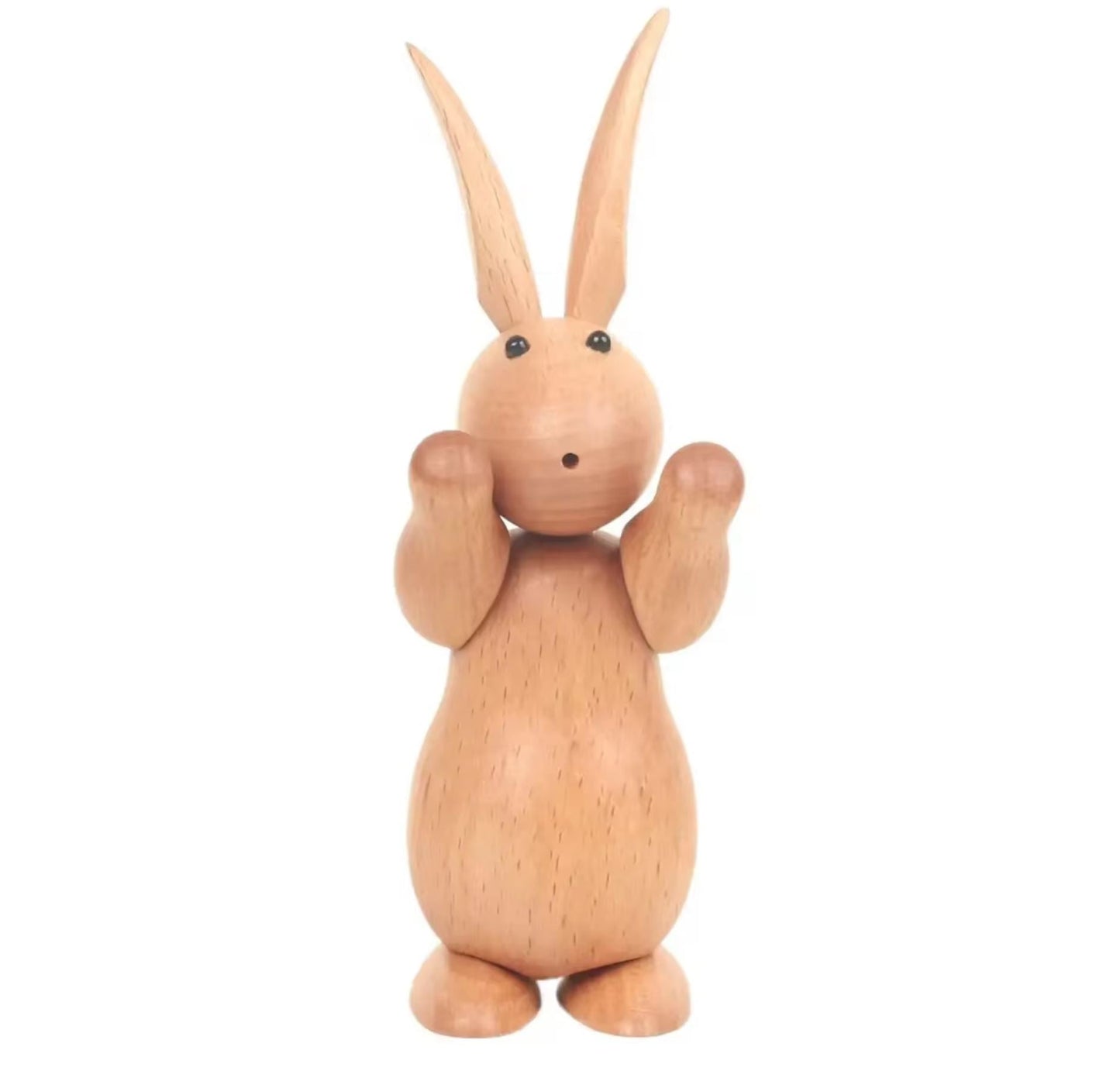 Nordic-Style Wooden Rabbits Statue 15 cm