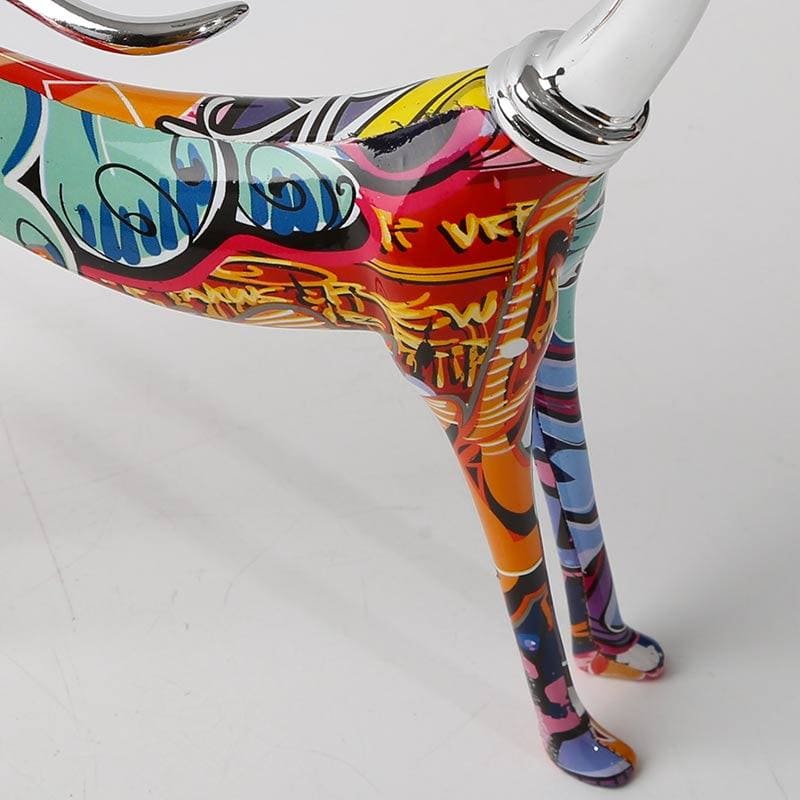 Dog Statue <br/> Multicolor Greyhound Sculpture