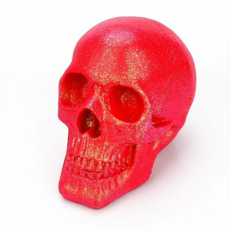 Skull Statue <br/> Glitter 18 cm
