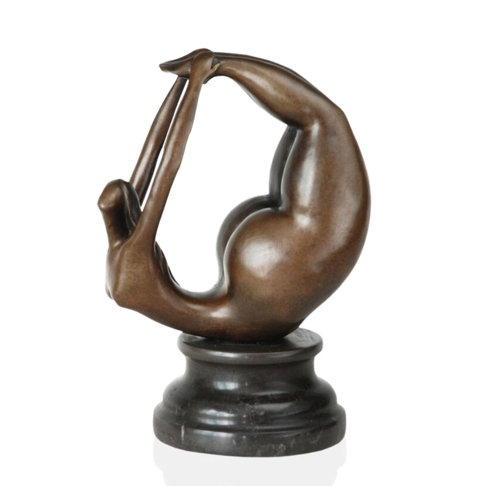 Bronze Sculpture <br/> Reclining Bronze Woman Statue 20 cm