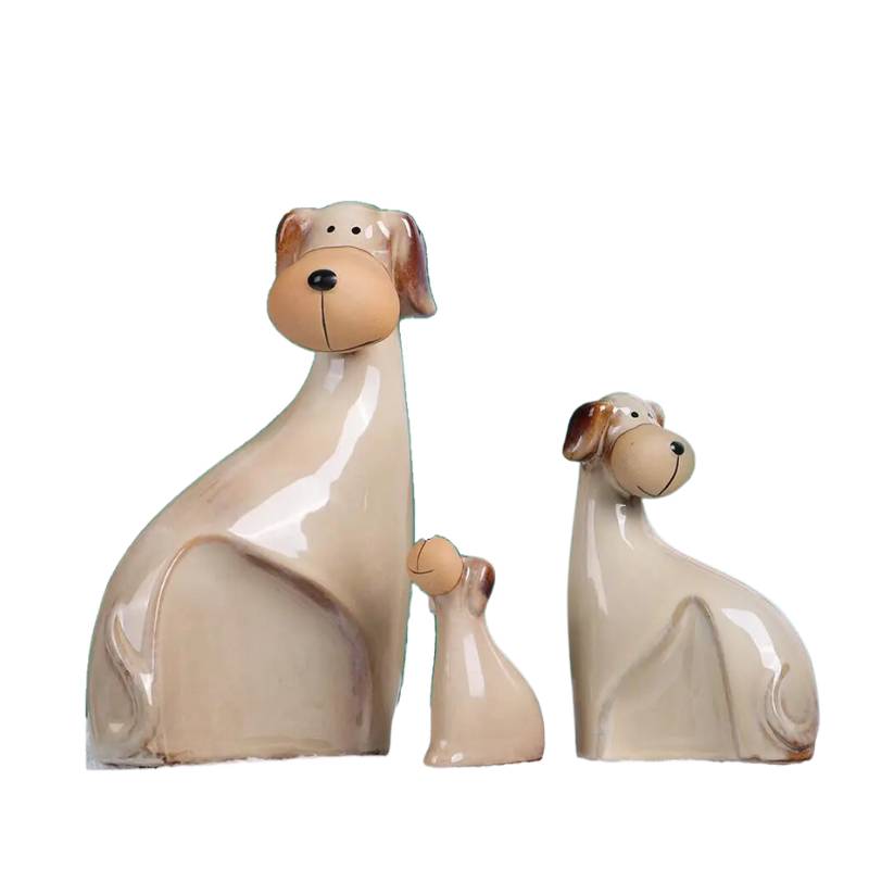 Ceramic Dog <br> Statue