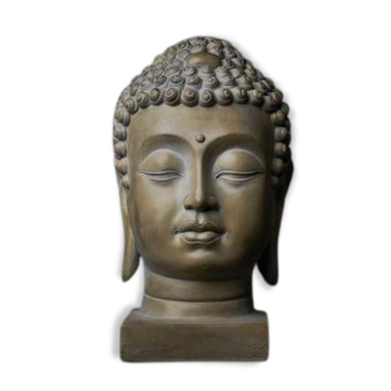 Modern Sculpture <br/> Giant Outdoor Buddha Head