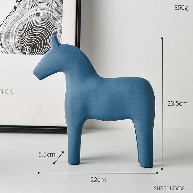 Wooden Dala Horse Sculpture
