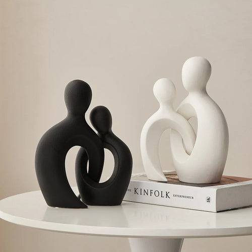 Ceramic Abstract Couple