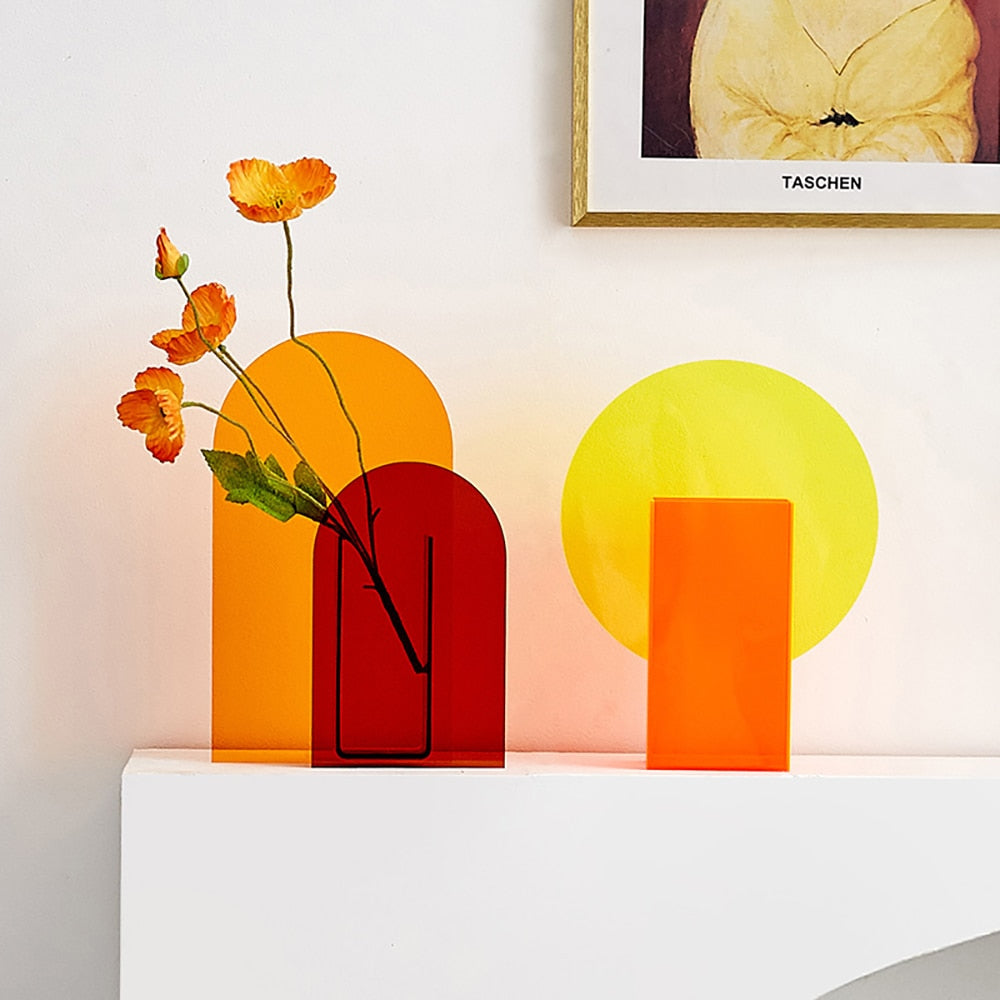 Duo Color Acrylic Vase