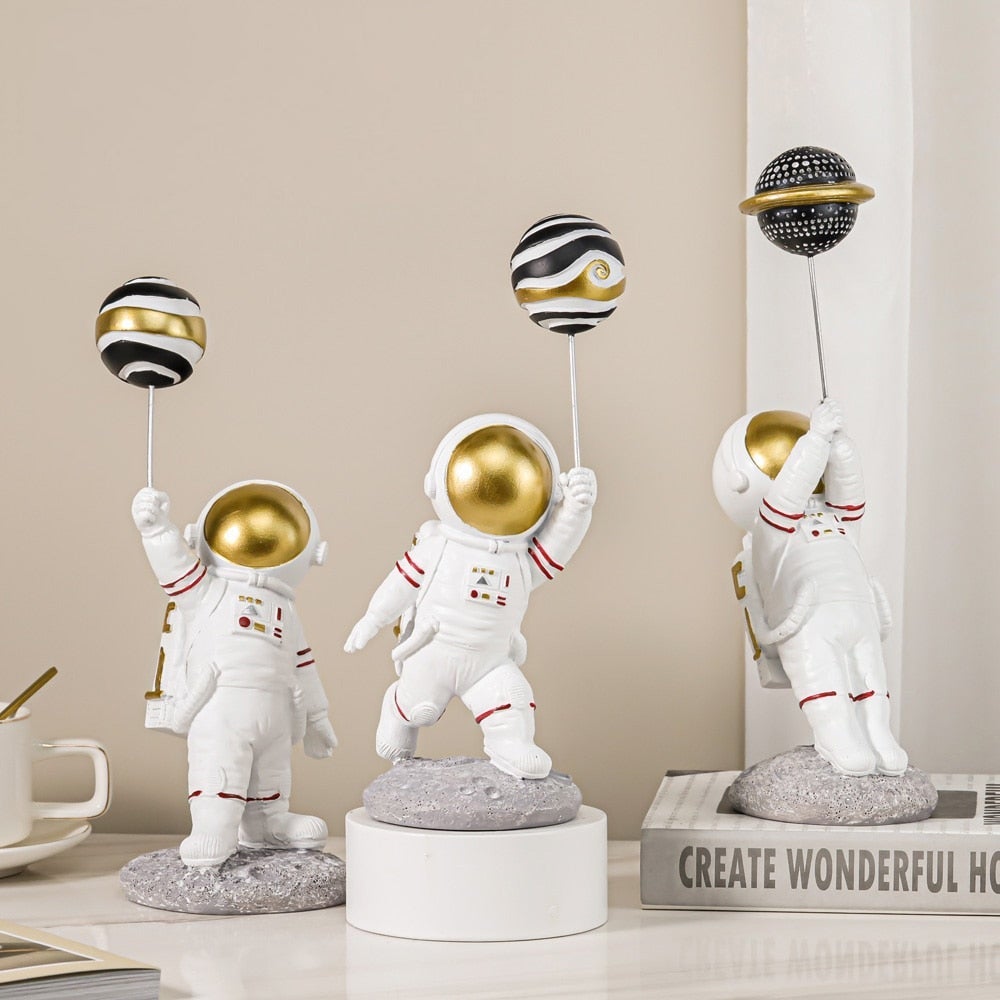 Astronaut with Planet Balloon