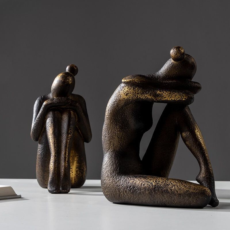 Seated Woman Statuette 16 cm