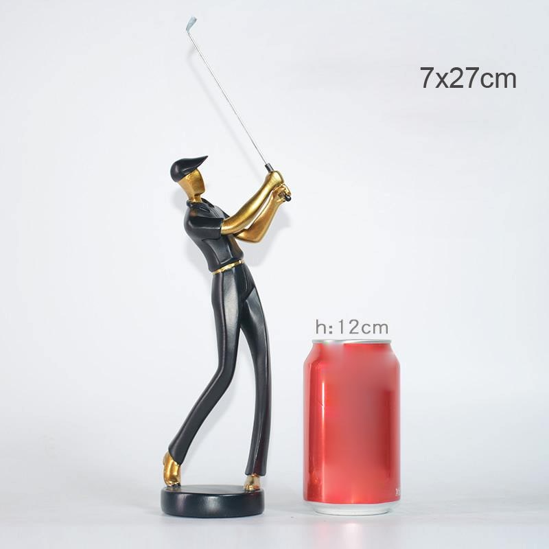 Abstract Golfer figurines