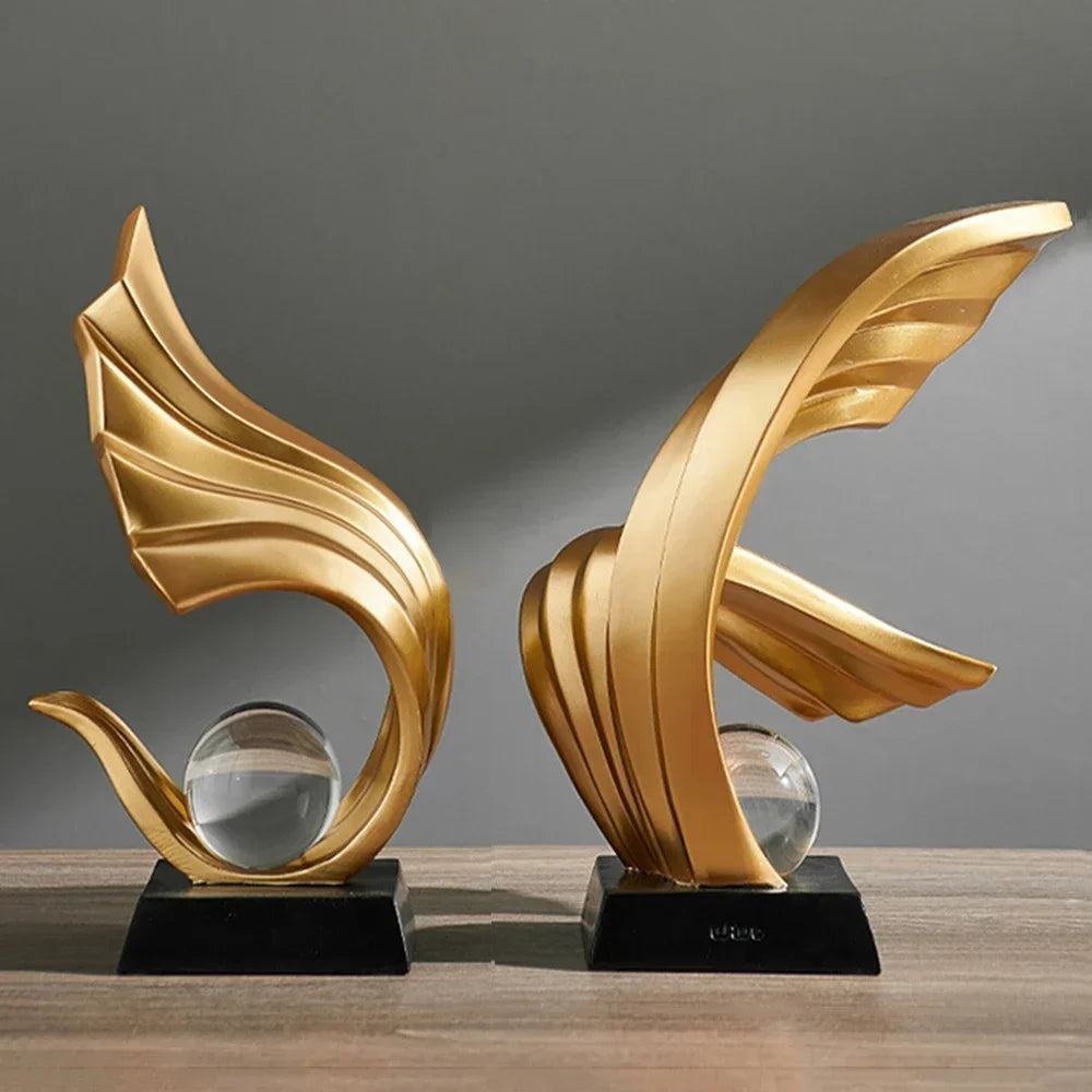 Golden Fire Statue