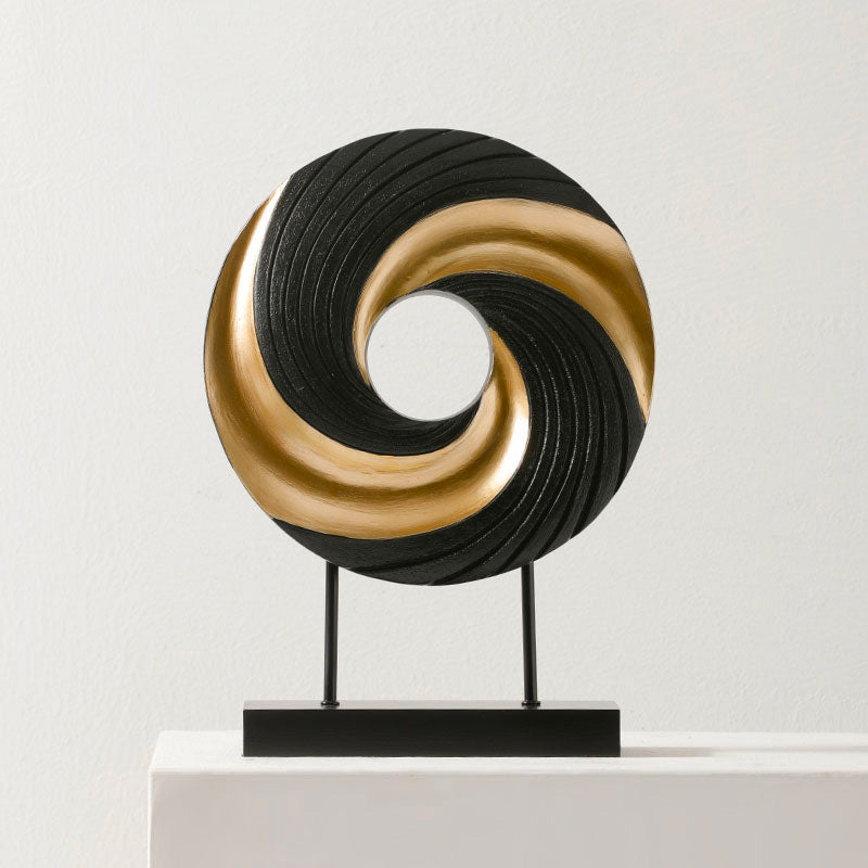 Black Modern Sculpture <br/> Design Ring
