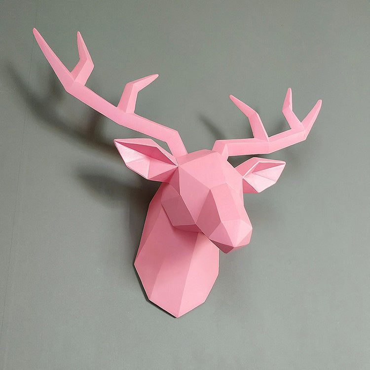 Deer Wall Sculpture <br/> Origami Wall Decor