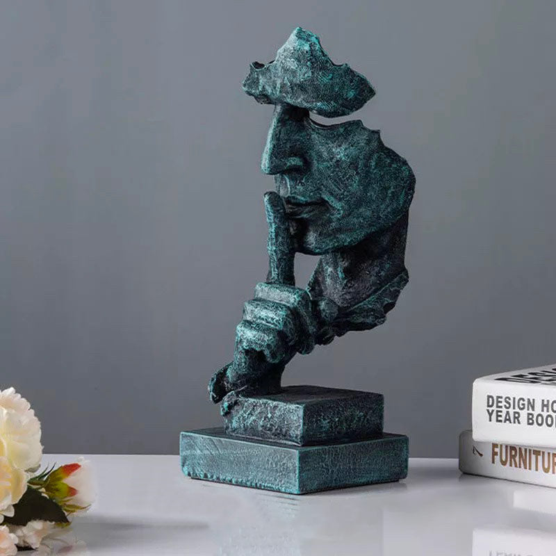 Man Face Statue <br/> Silence Is Golden