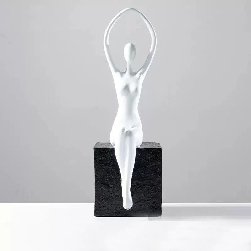 Woman Statue <br/> Contemporary Seated
