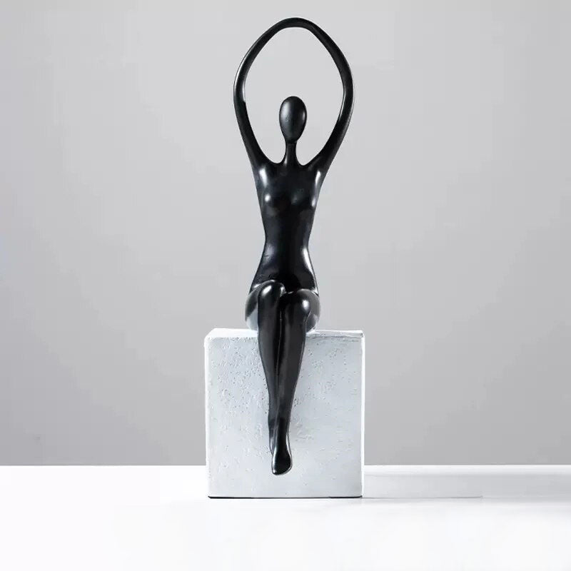 Woman Statue <br/> Contemporary Seated