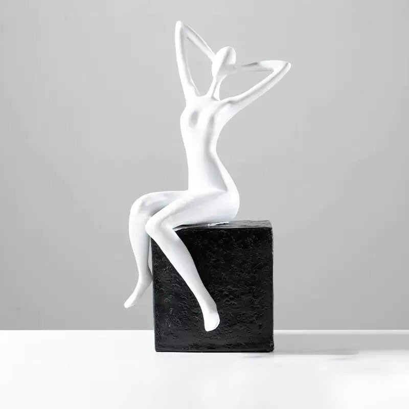Woman Statue <br/> Contemporary Seated