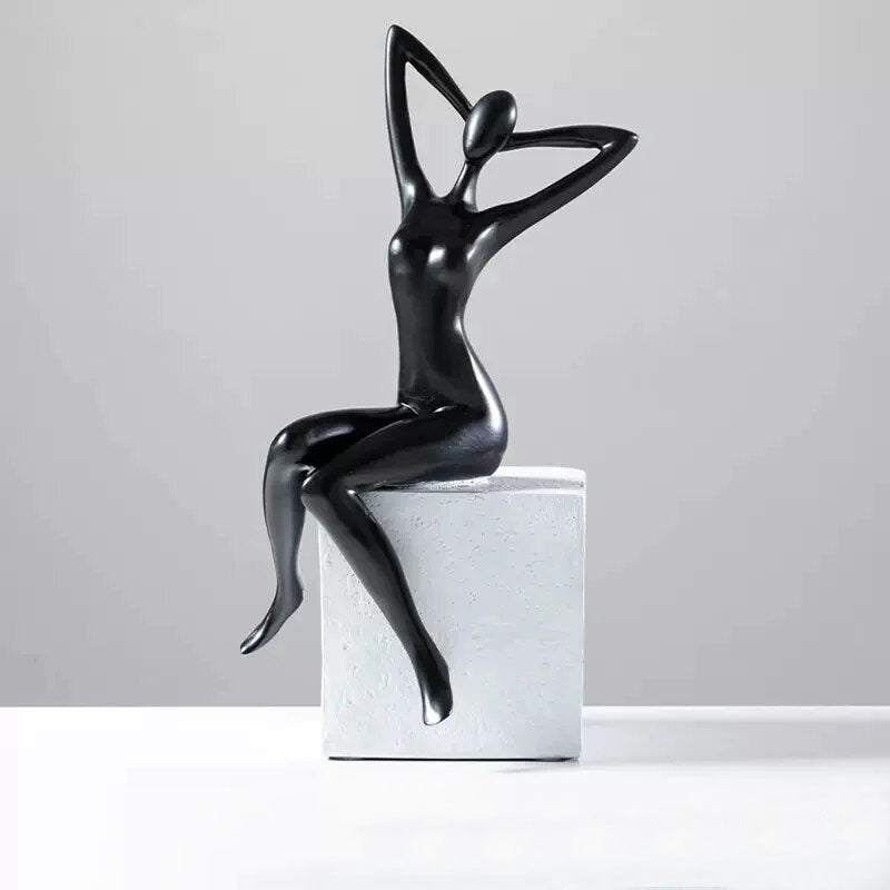 Woman Statue <br/> Contemporary Seated