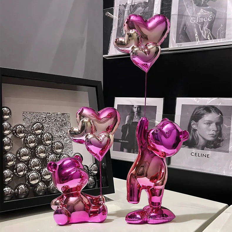 Metallic Balloon Bear