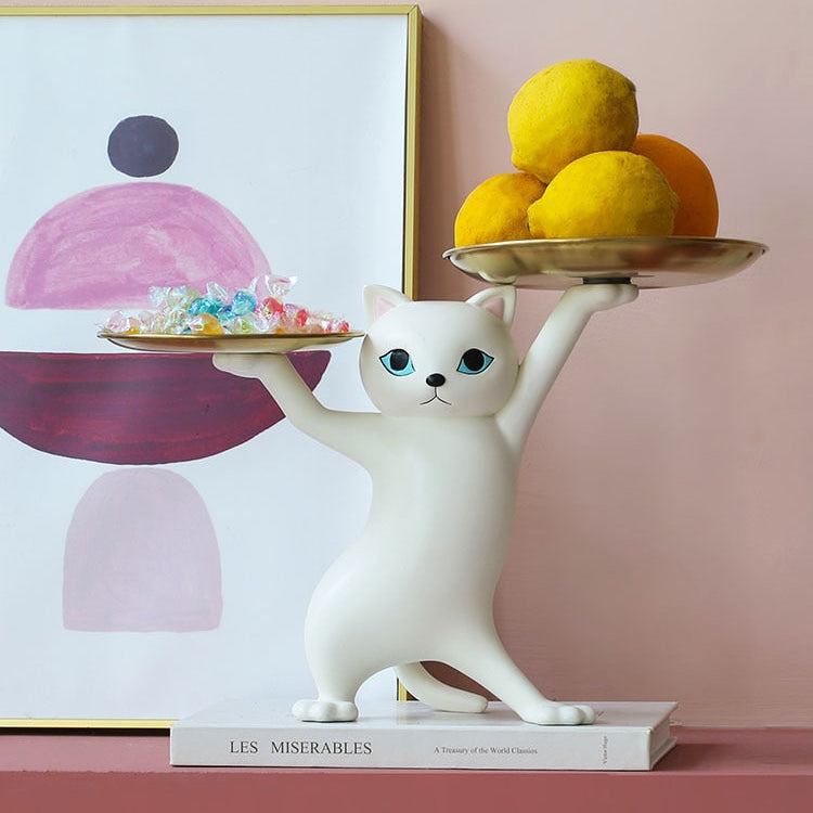 Whisker Butler™ Cat Tray Sculpture