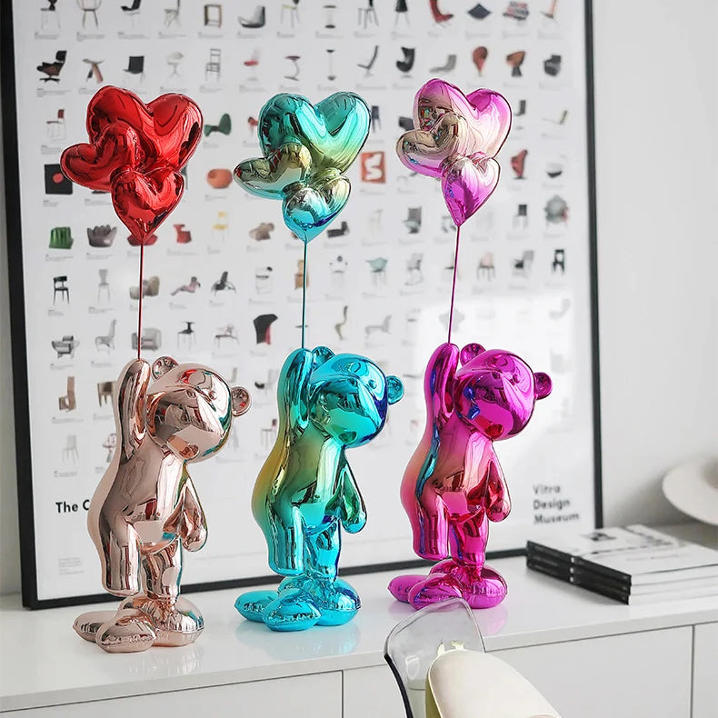 Metallic Balloon Bear