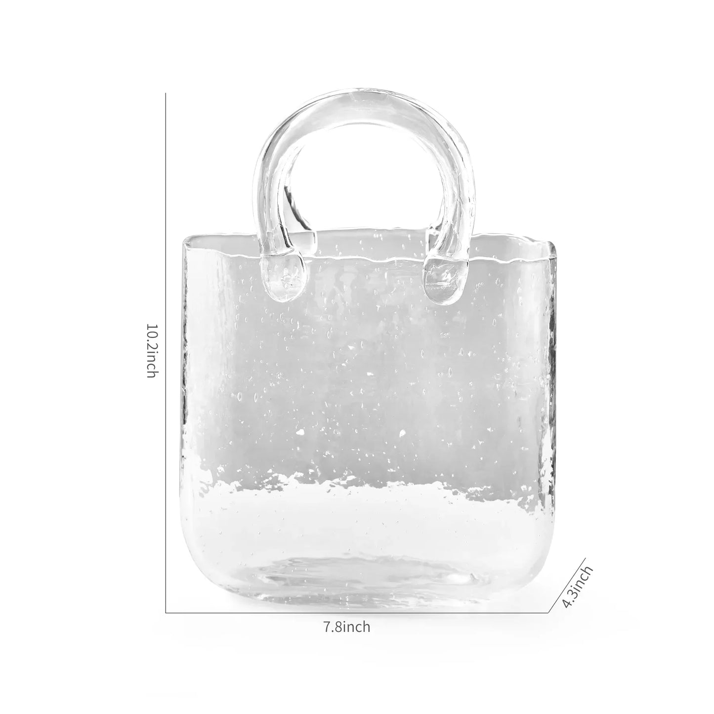 Nordic Glass Bag Vase Sculpture
