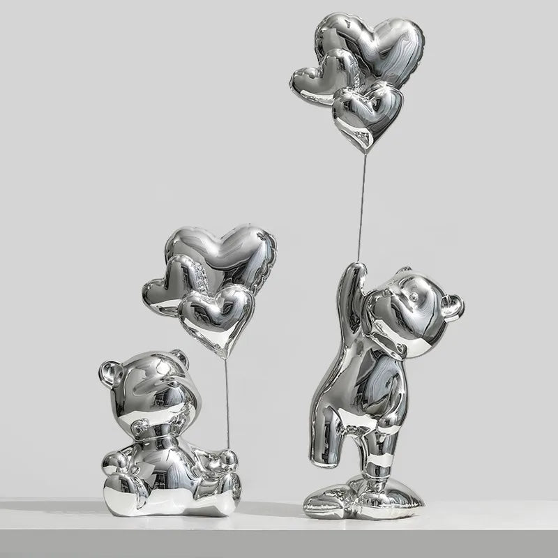 Metallic Balloon Bear