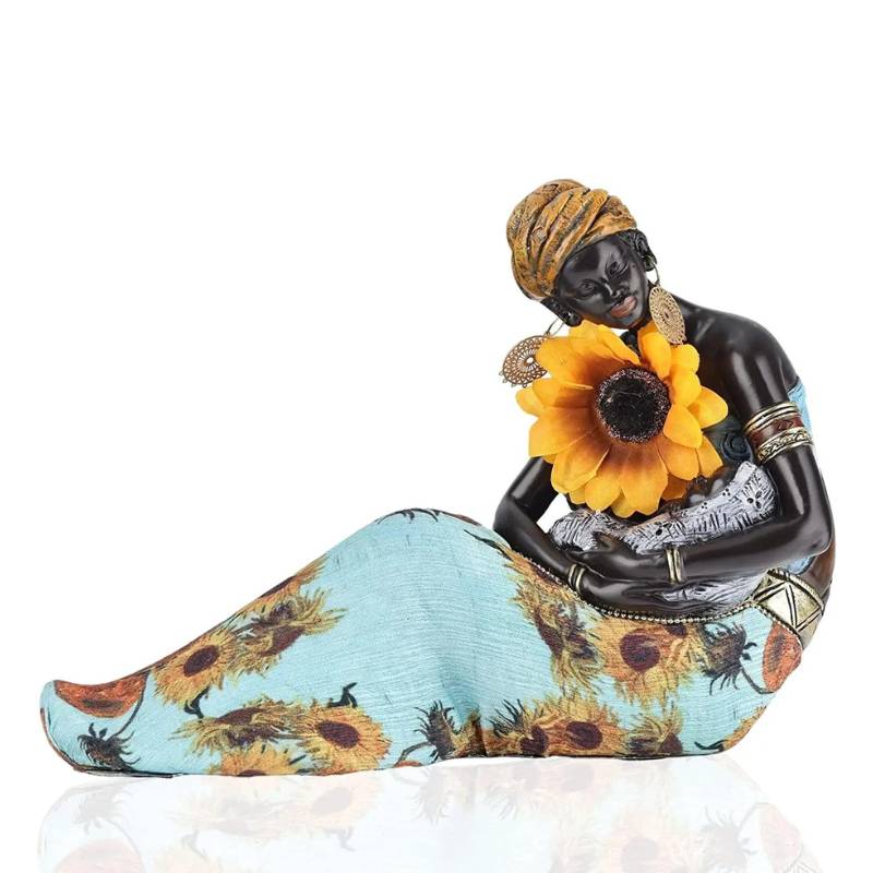 Seated African <br> Statue