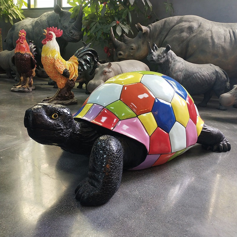 Turtle Statue, Resin, Pop Art, 110 cm