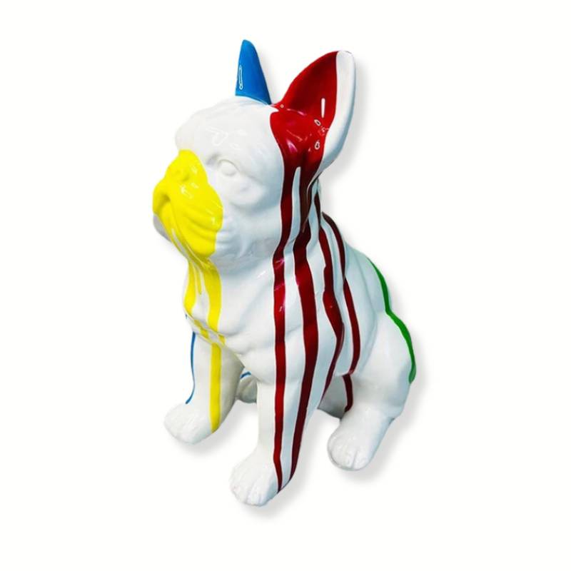 Dog Statue <br/> Seated Bulldog 21 cm